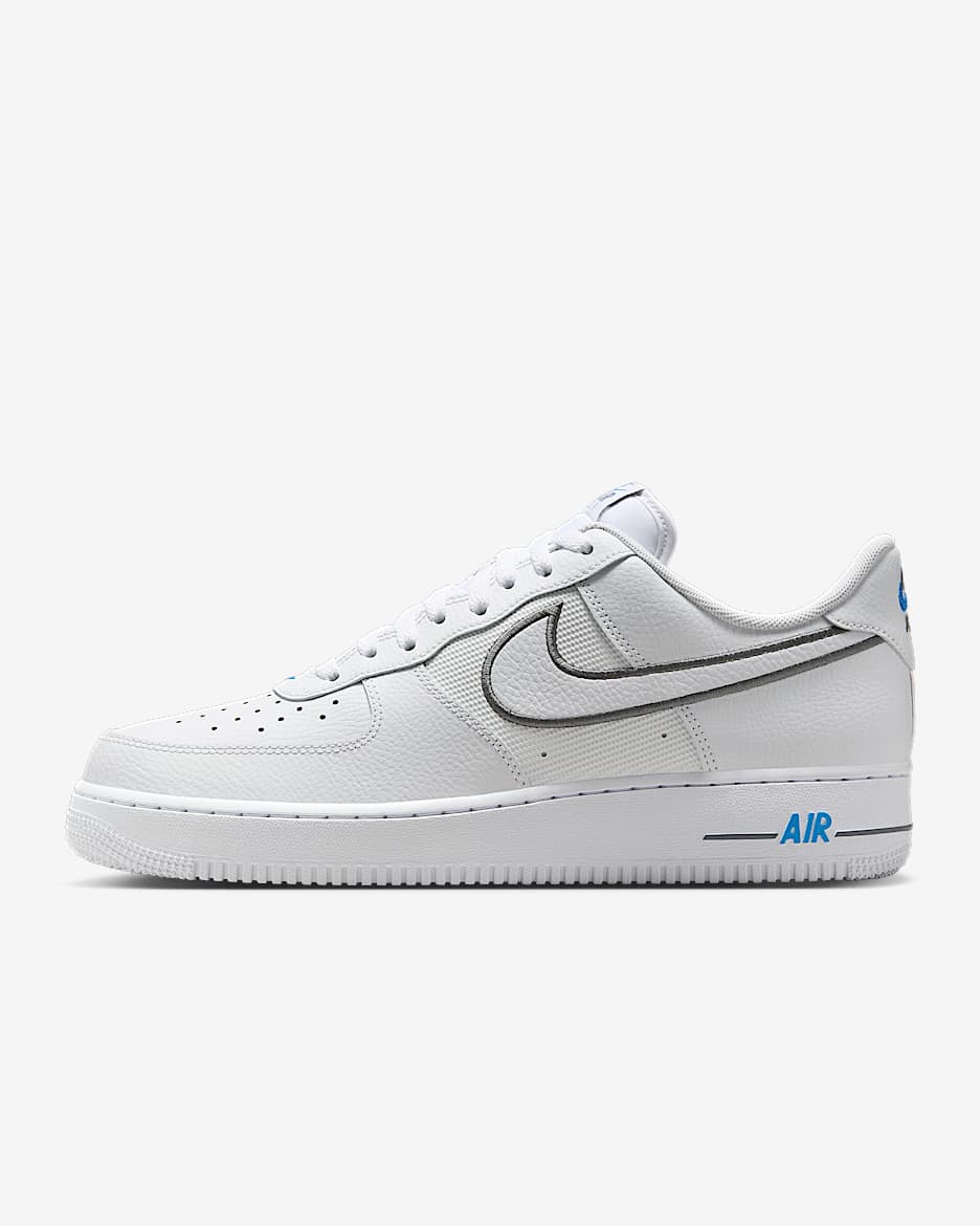 Pánské boty Nike Air Force 1 '07 - Bílá/Cool Grey/Light Photo Blue/Bílá