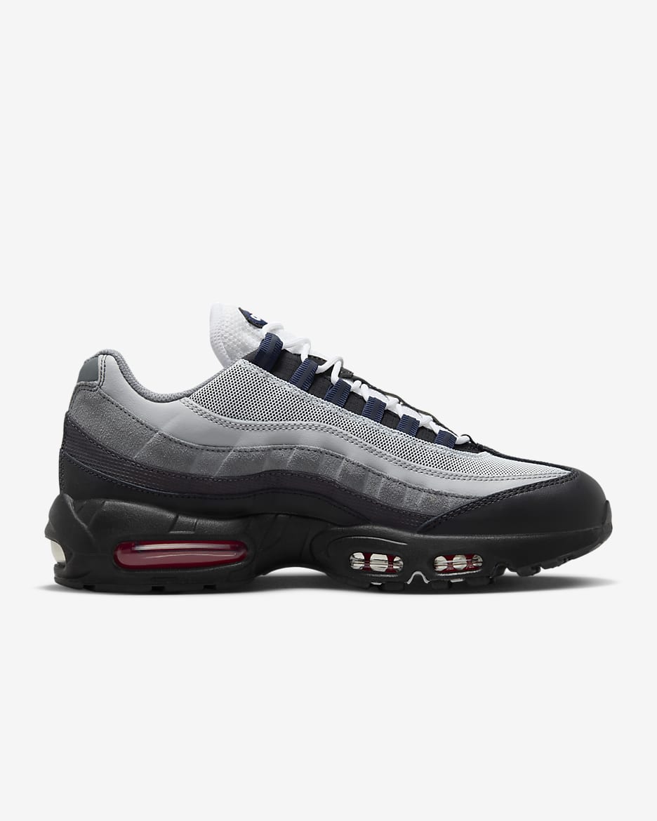 รองเท้าผู้ชาย Nike Air Max 95 - ดำ/Anthracite/Smoke Grey/Track Red