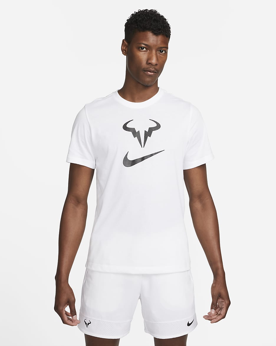 NikeCourt Dri-FIT Rafa Men's Tennis T-Shirt - White