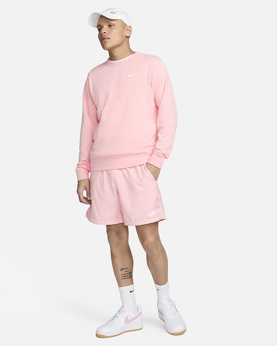 Calções Flow entrançados Nike Sportswear para homem - Rosa Bloom/Branco