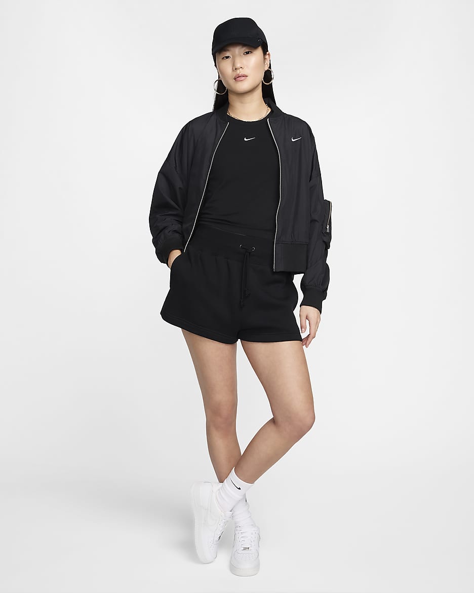 Nike Sportswear Chill Knit Women's T-Shirt - Black/White