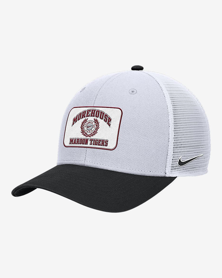 Morehouse Rise Nike College Trucker Cap - White