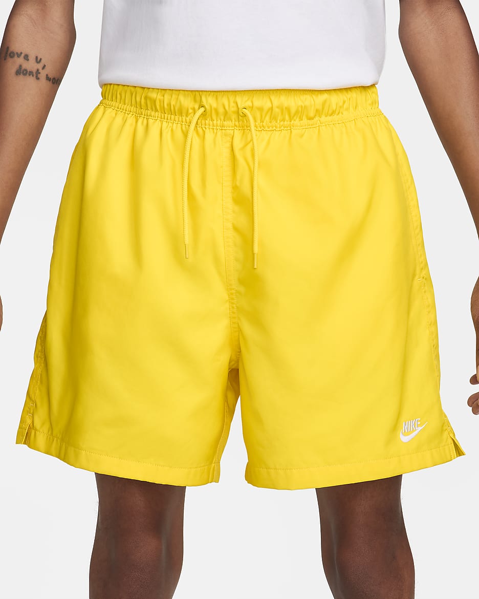 Short Flow tissé Nike Club pour homme - Lightning/Blanc