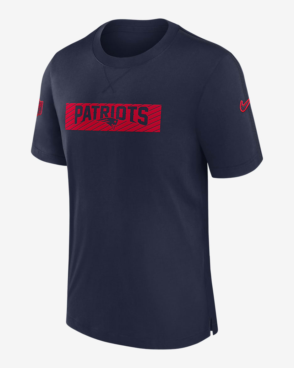 New England Patriots Sideline Player Men's Nike Dri-FIT NFL T-Shirt - Navy