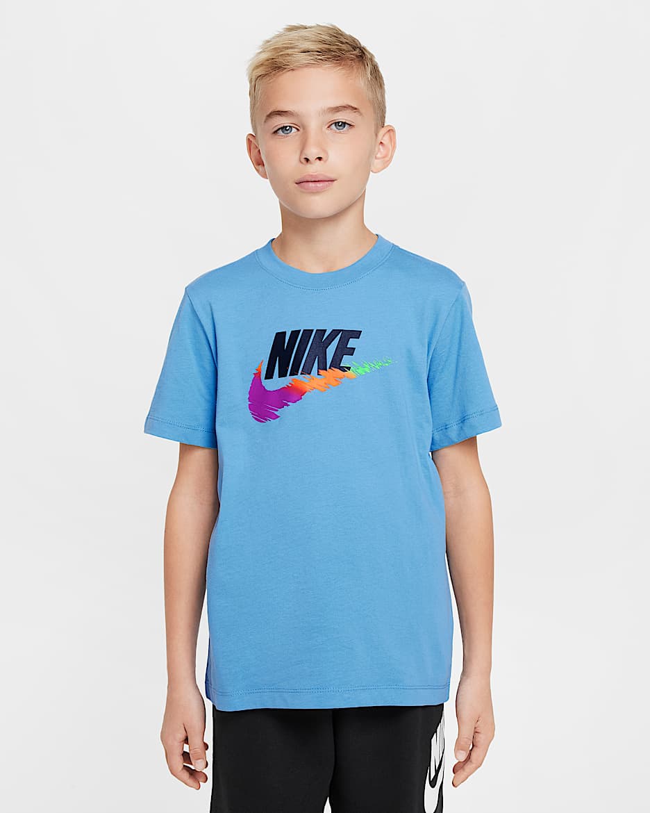 Playera para niños talla grande Nike Sportswear - Azul extremo