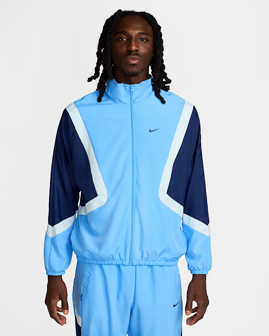 Veste de basket tissée Nike Icon pour homme - University Blue/Blue Void/Glacier Blue/Blue Void