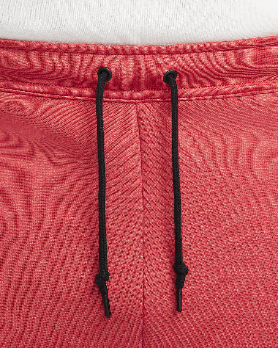 Nike Sportswear Tech Fleece Men's Open-Hem Sweatpants - Light University Red Heather/Black