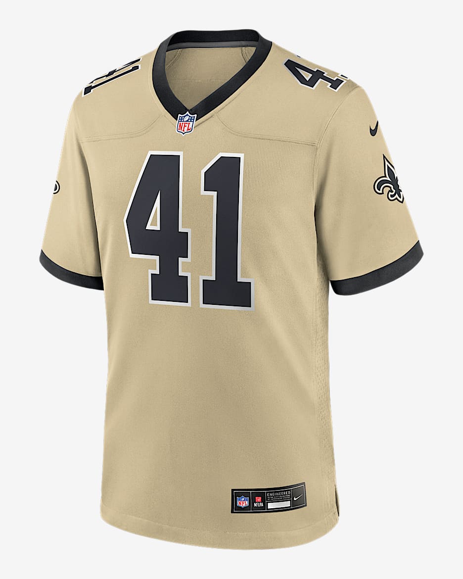 Alvin Kamara New Orleans Saints Men's Nike NFL Game Jersey - Gold