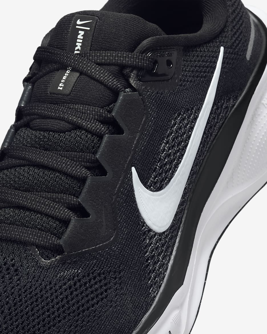 Damskie buty do biegania po asfalcie Nike Pegasus 41 - Czerń/Anthracite/Biel