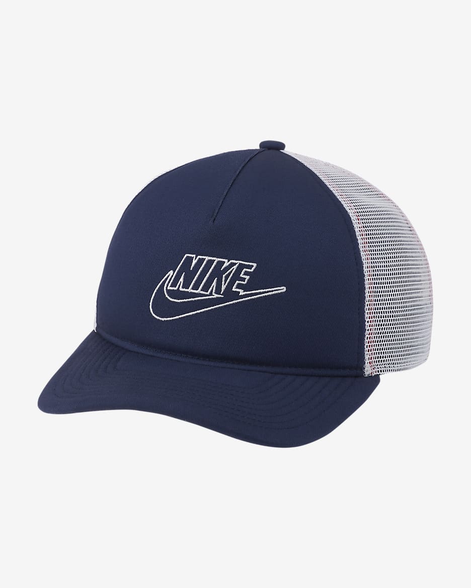 Gorra Trucker Nike Sportswear Classic 99 - Azul marino medianoche/Blanco/Rojo universitario/Blanco