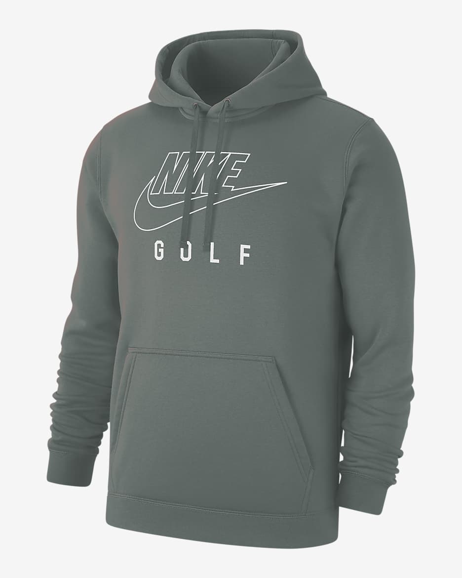 Sudadera con gorro sin cierre de golf para hombre Nike Swoosh Club Fleece - Verde arcilla