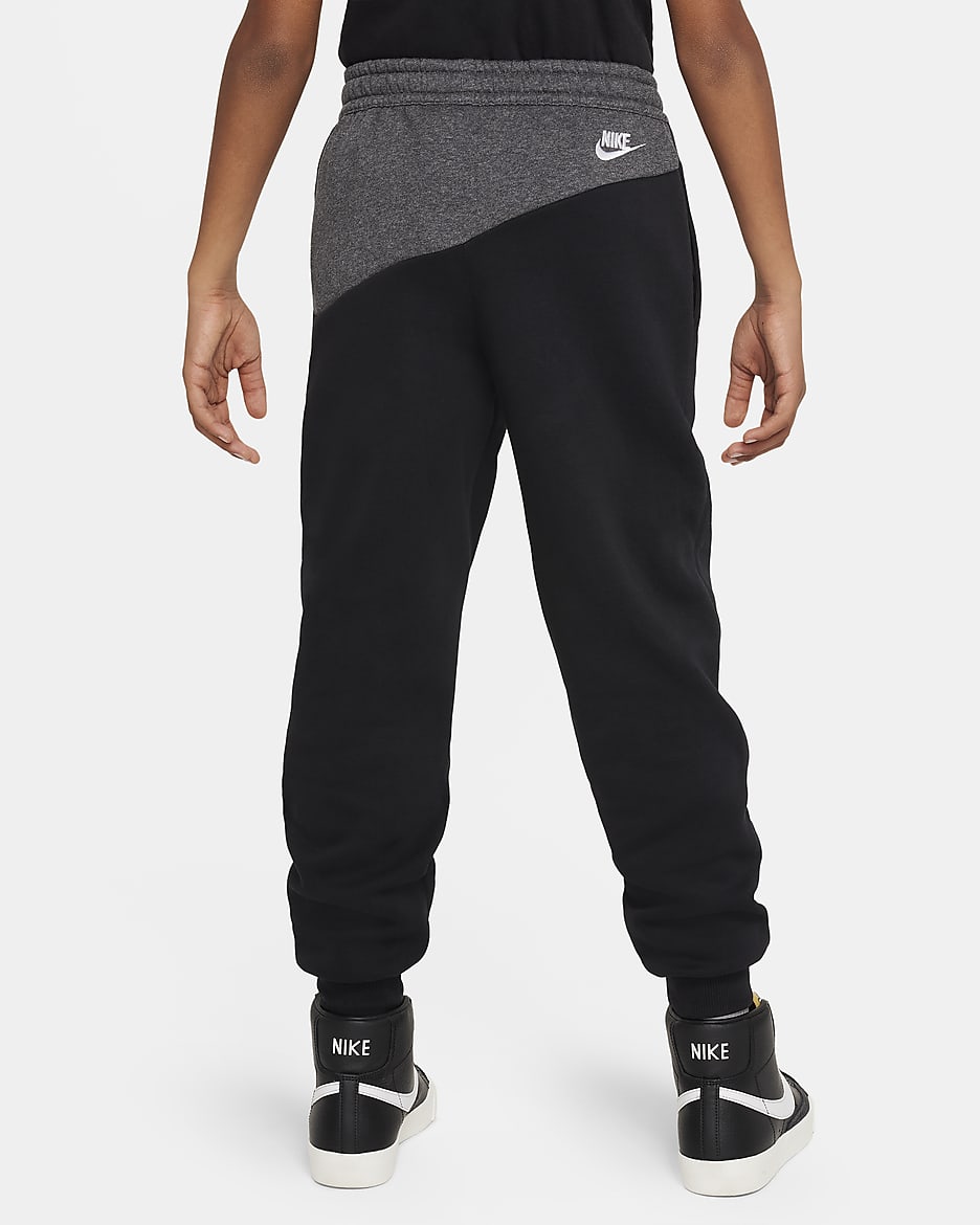 Nike Sportswear Amplify Big Kids' Joggers - Black/Dark Smoke Grey/White