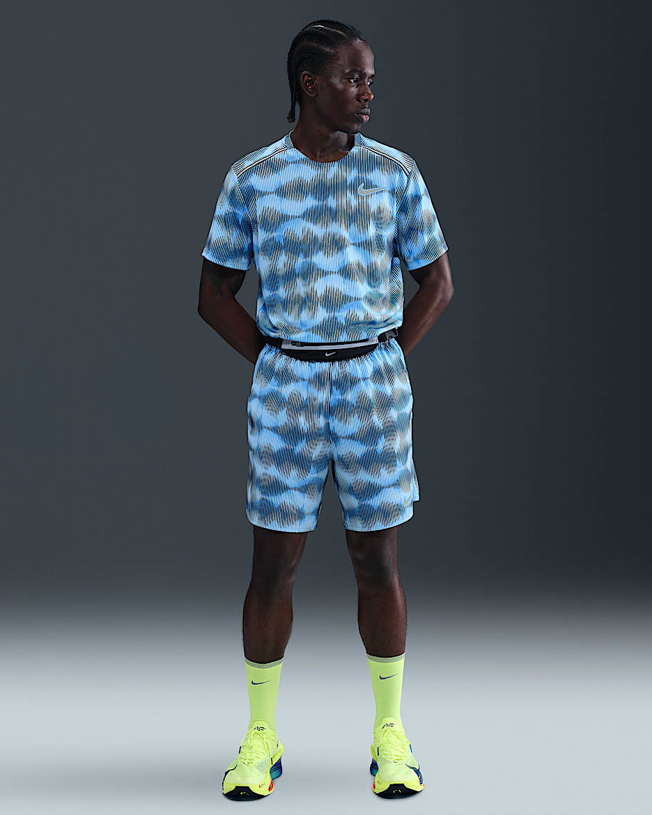 Nike Challenger Men's 18cm (approx.) Brief-Lined Running Shorts - University Blue/Glacier Blue/Midnight Navy/Metallic Silver