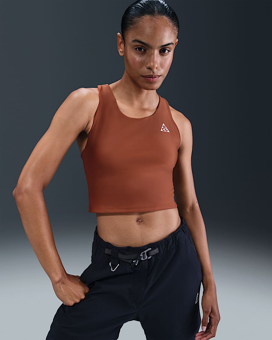 Nike ACG "Tree Frog" Women's Dri-FIT ADV Reversible Tank-Top - Cinnamon/Picante Red/Summit White