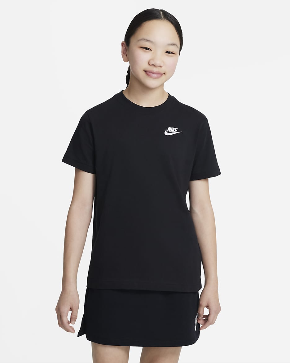 T-shirt Nike Sportswear – Ragazza - Nero/Bianco