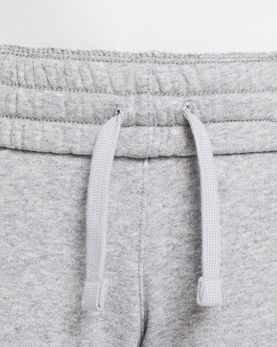 Shorts in French Terry 13 cm Nike Sportswear Club Fleece – Ragazza - Dark Grey Heather/Base Grey/Bianco