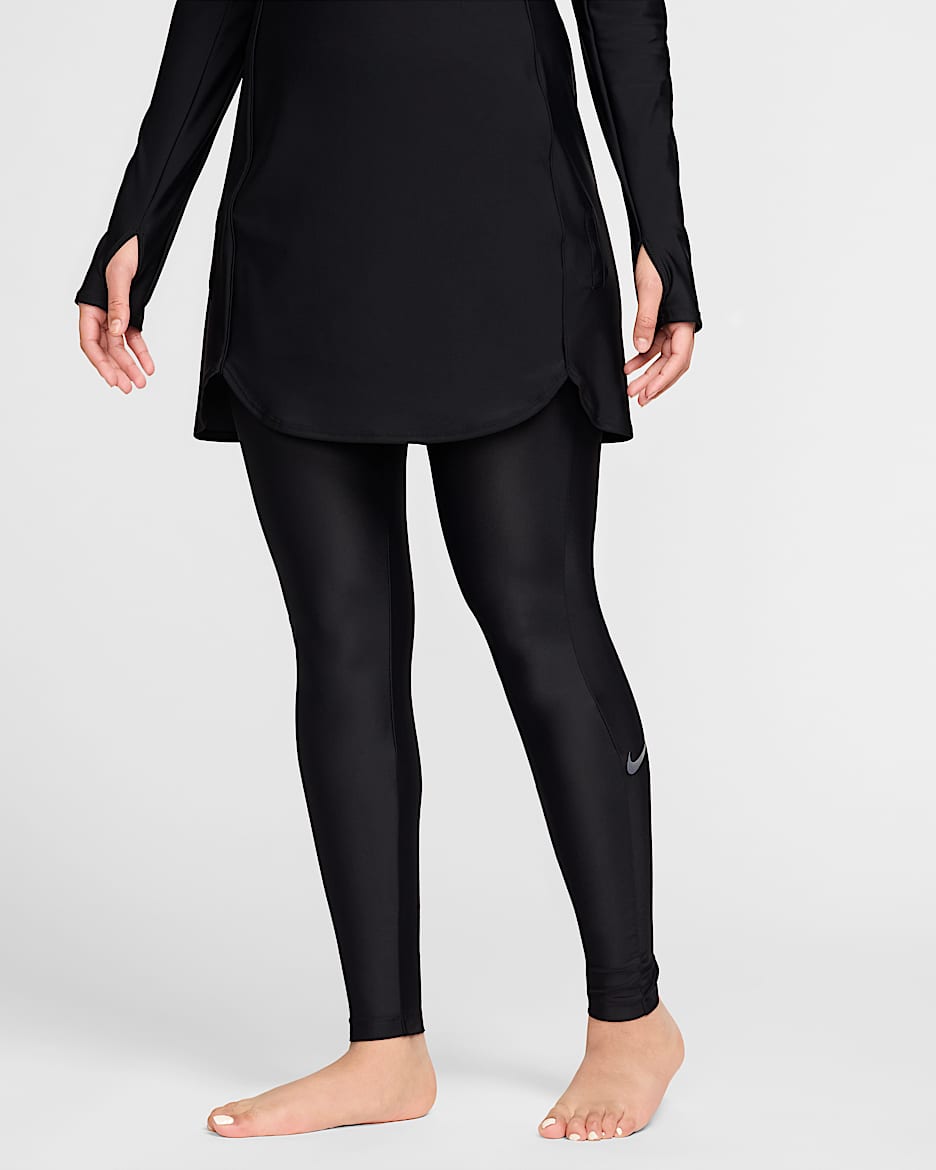 Leggings slim para mujer Nike Swim Victory - Negro
