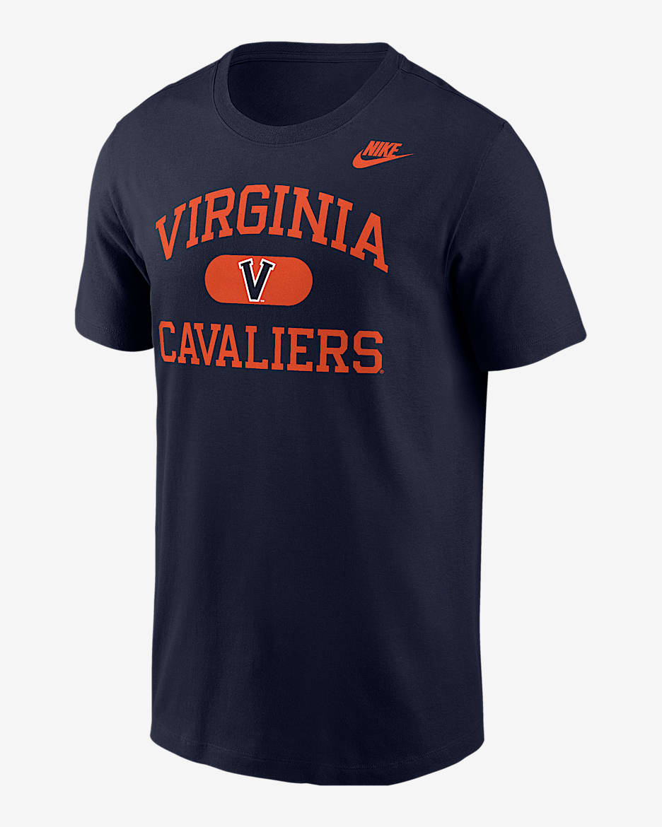 Playera Nike College para hombre Virginia - Azul marino
