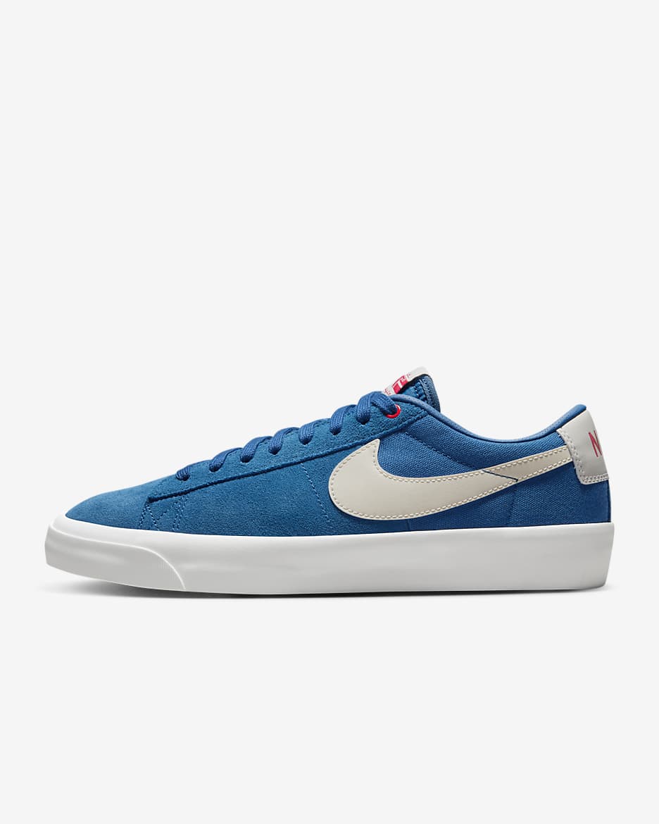 Nike SB Zoom Blazer Low Pro GT Skate Shoes - Court Blue/Court Blue/University Red/Light Orewood Brown