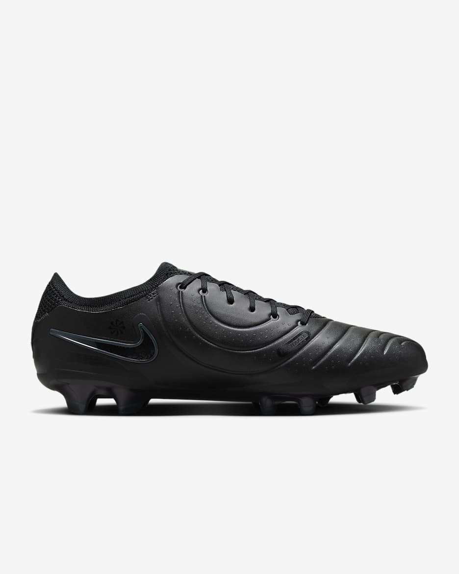 Nike Tiempo Legend 10 Elite Firm-Ground Low-Top Soccer Cleats - Black/Deep Jungle/Black