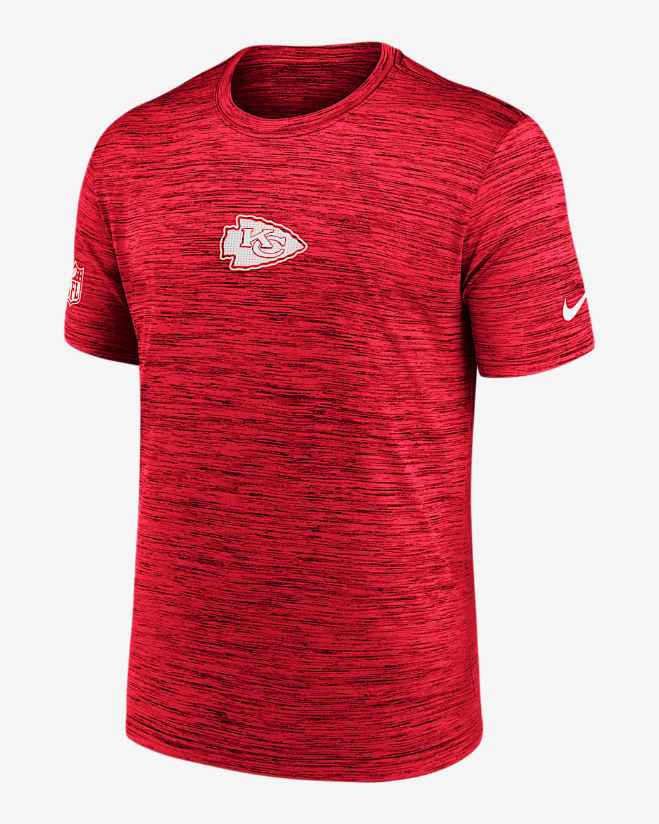 Kansas City Chiefs Sideline Team Issue Velocity Men's Nike Dri-FIT NFL T-Shirt - Red
