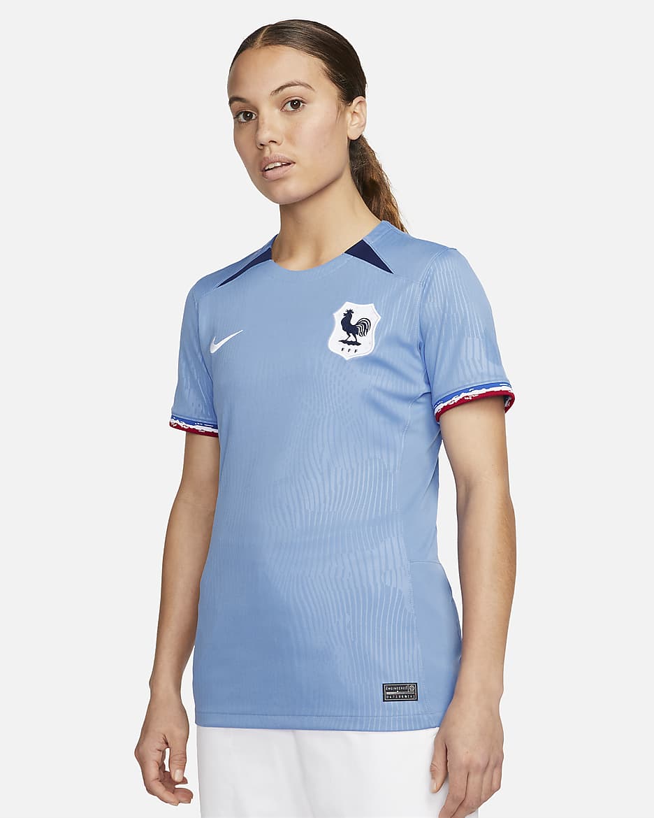 FFF 2023 Stadium Home Women's Nike Dri-FIT Football Shirt - Polar/Loyal Blue/White