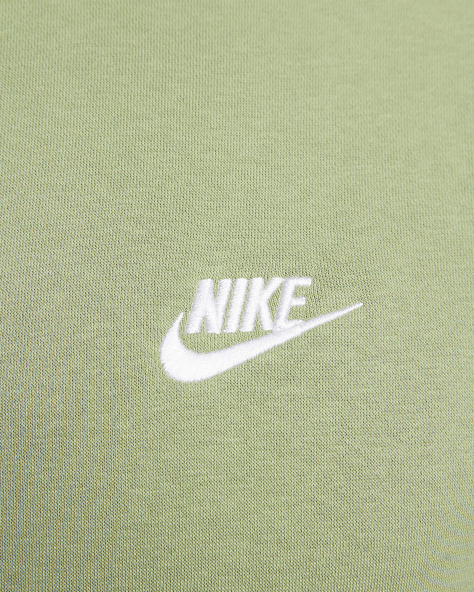 Sudadera con gorro de cierre completo para hombre Nike Sportswear Club Fleece - Verde aceite/Verde aceite/Blanco