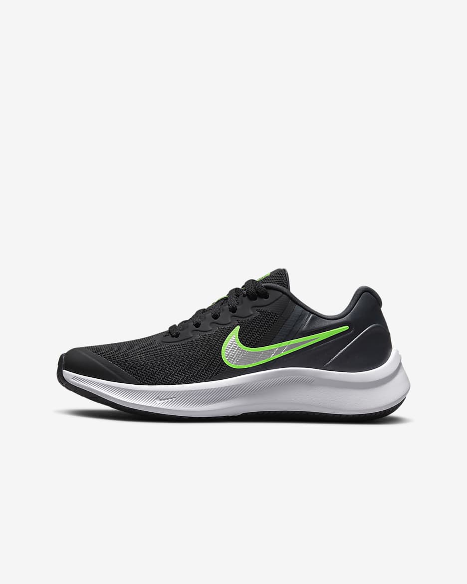 Calzado de running en carretera para niños grandes Nike Star Runner 3 - Negro/Gris humo oscuro/Cromo