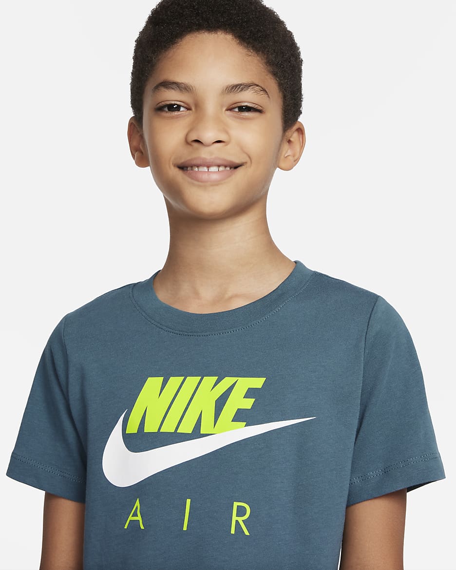 Nike Air Big Kids' (Boys') T-Shirt - Ash Green