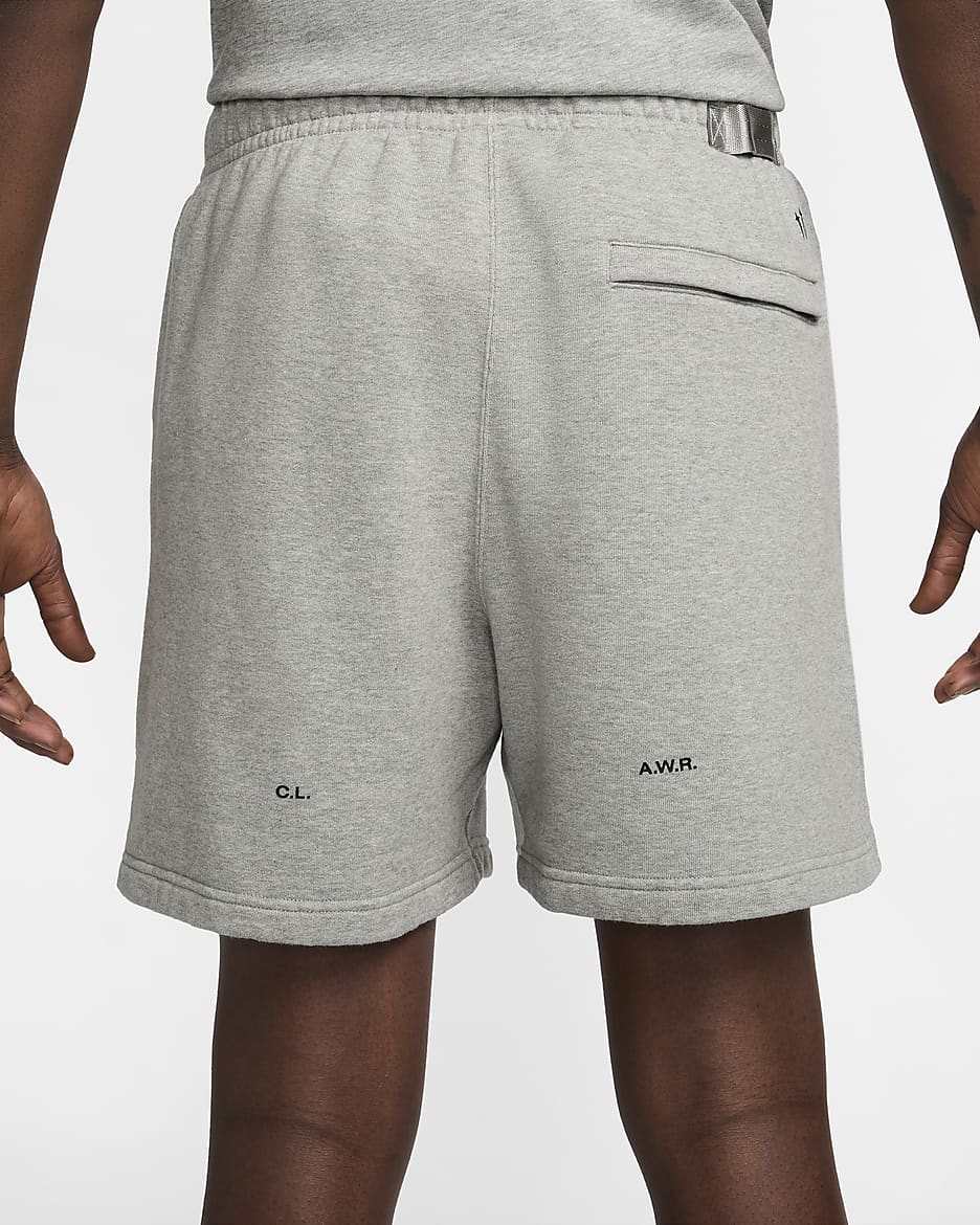 NOCTA Cardinal Fleece Shorts - Dark Grey Heather/Matte Silver/Black