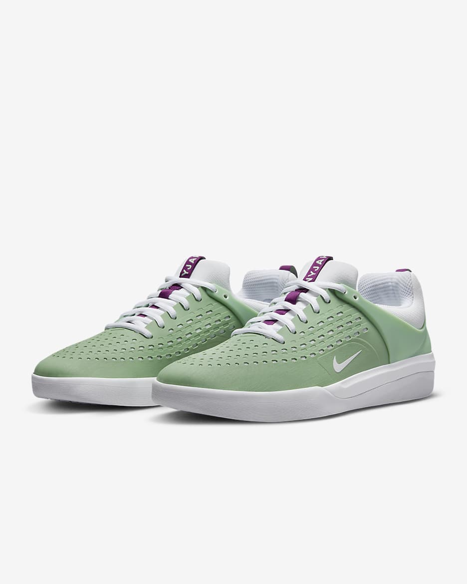 Nike SB Nyjah 3 Skate Shoes - Enamel Green/Enamel Green/White/White