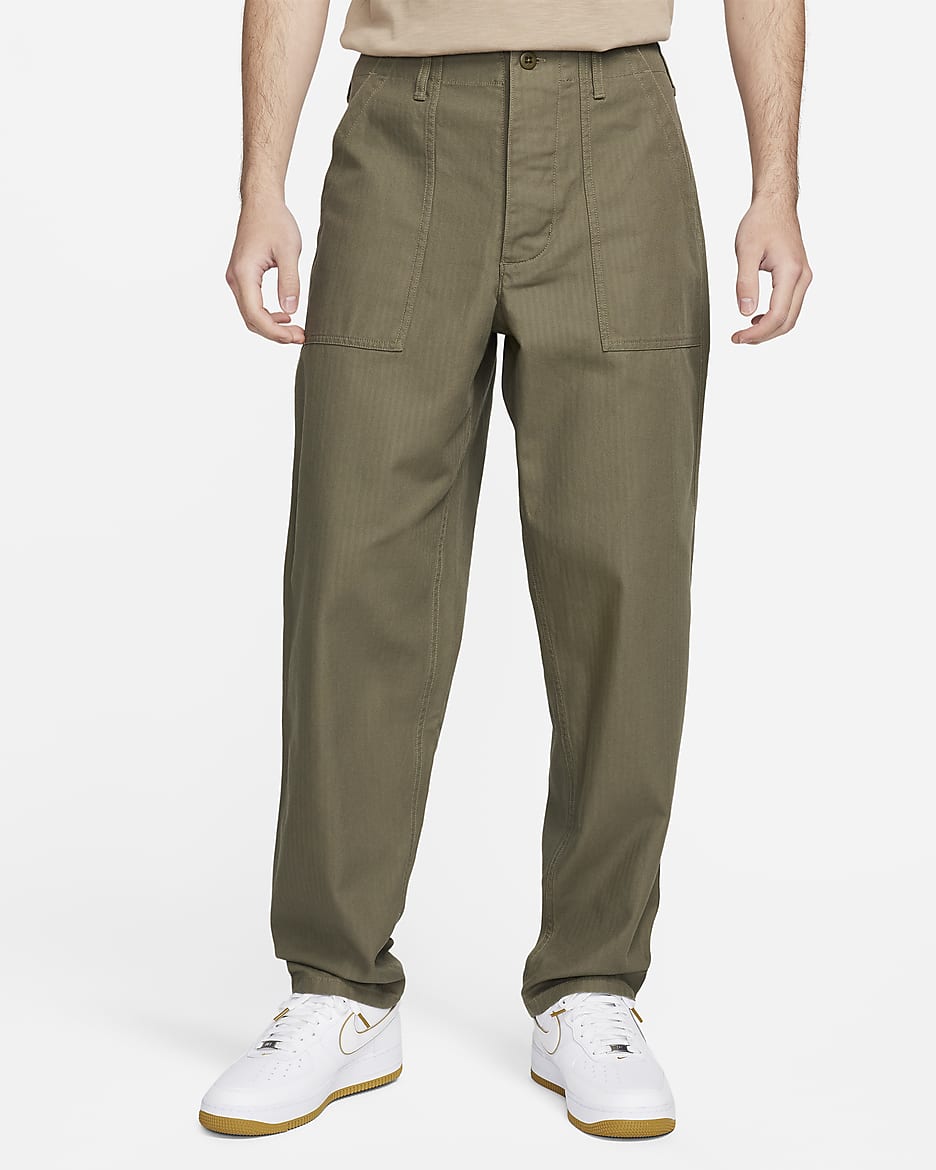 Nike Life Men's Fatigue Trousers - Medium Olive/Medium Olive