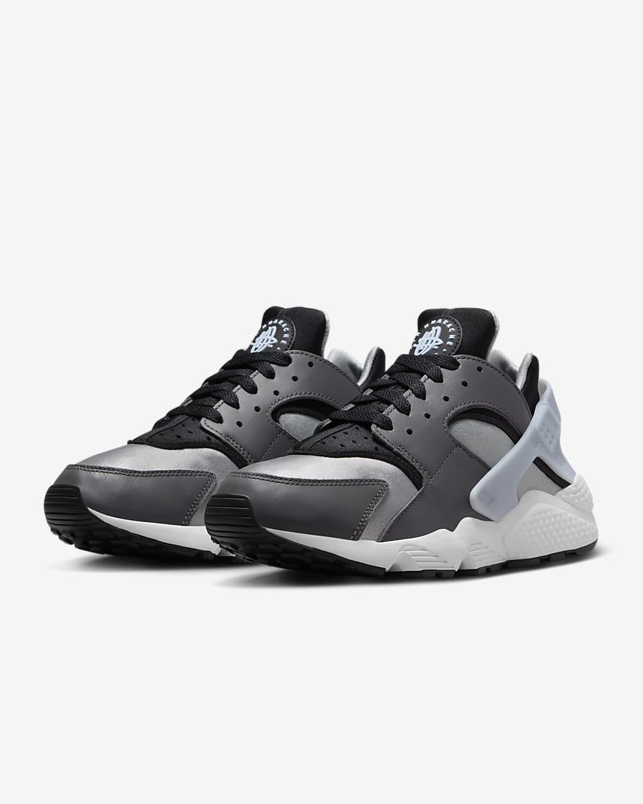 Calzado para hombre Nike Air Huarache - Negro/Gris humo claro/Tinte azul/Gris hierro