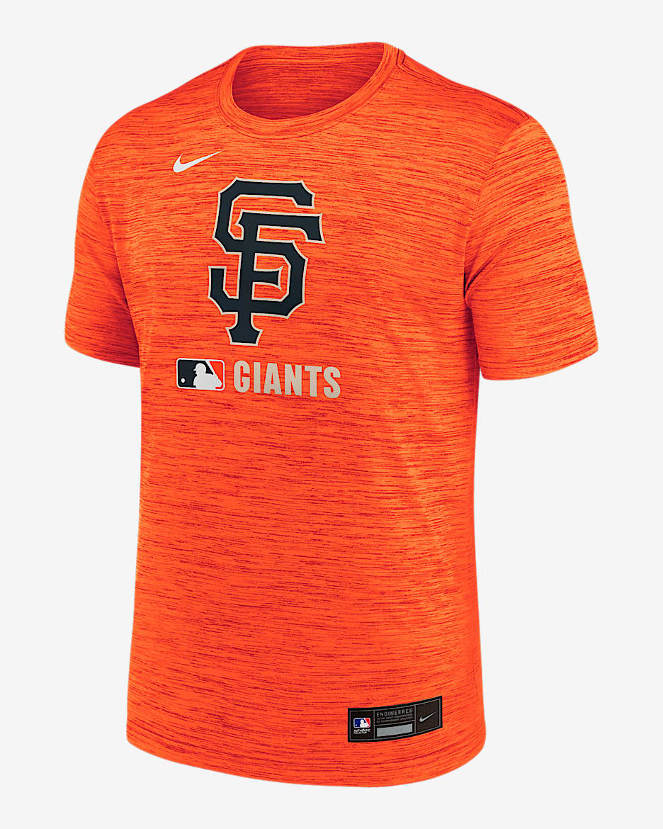 Playera Nike Dri-FIT de la MLB para hombre San Francisco Giants Authentic Collection Velocity - Naranja