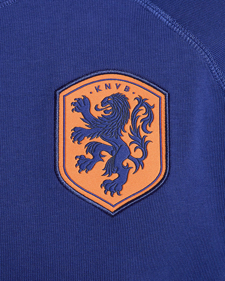 Netherlands Travel Nike Football Short-Sleeve Top - Deep Royal Blue/Safety Orange/Safety Orange