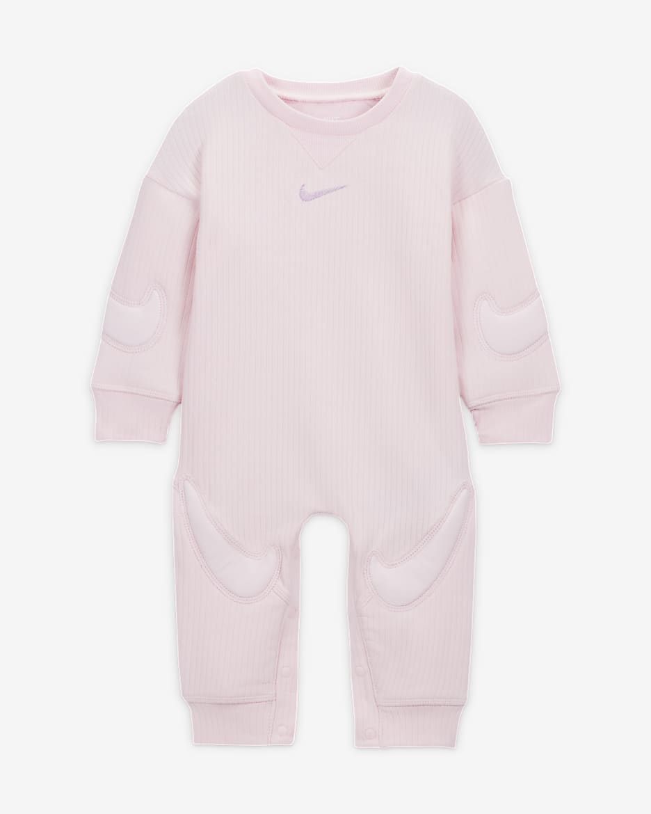 Ολόσωμη φόρμα Nike "Ready, Set" για βρέφη - Pink Foam