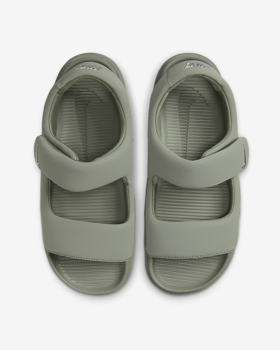 Nike Calm Women's Sandals - Light Army/Light Army/Metallic Silver