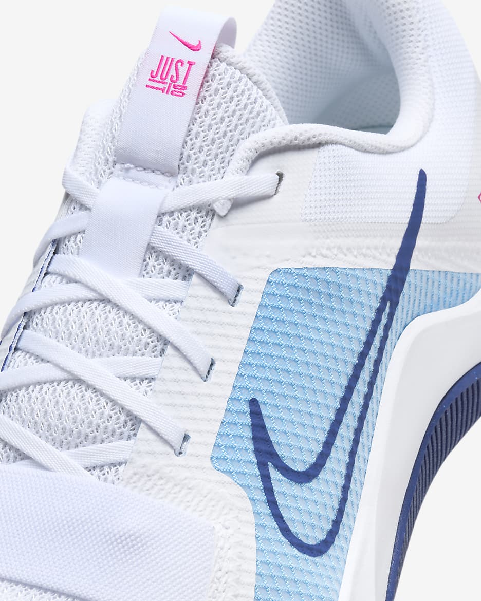 Nike MC Trainer 2 Men's Workout Shoes - White/Aquarius Blue/Fierce Pink/Deep Royal Blue