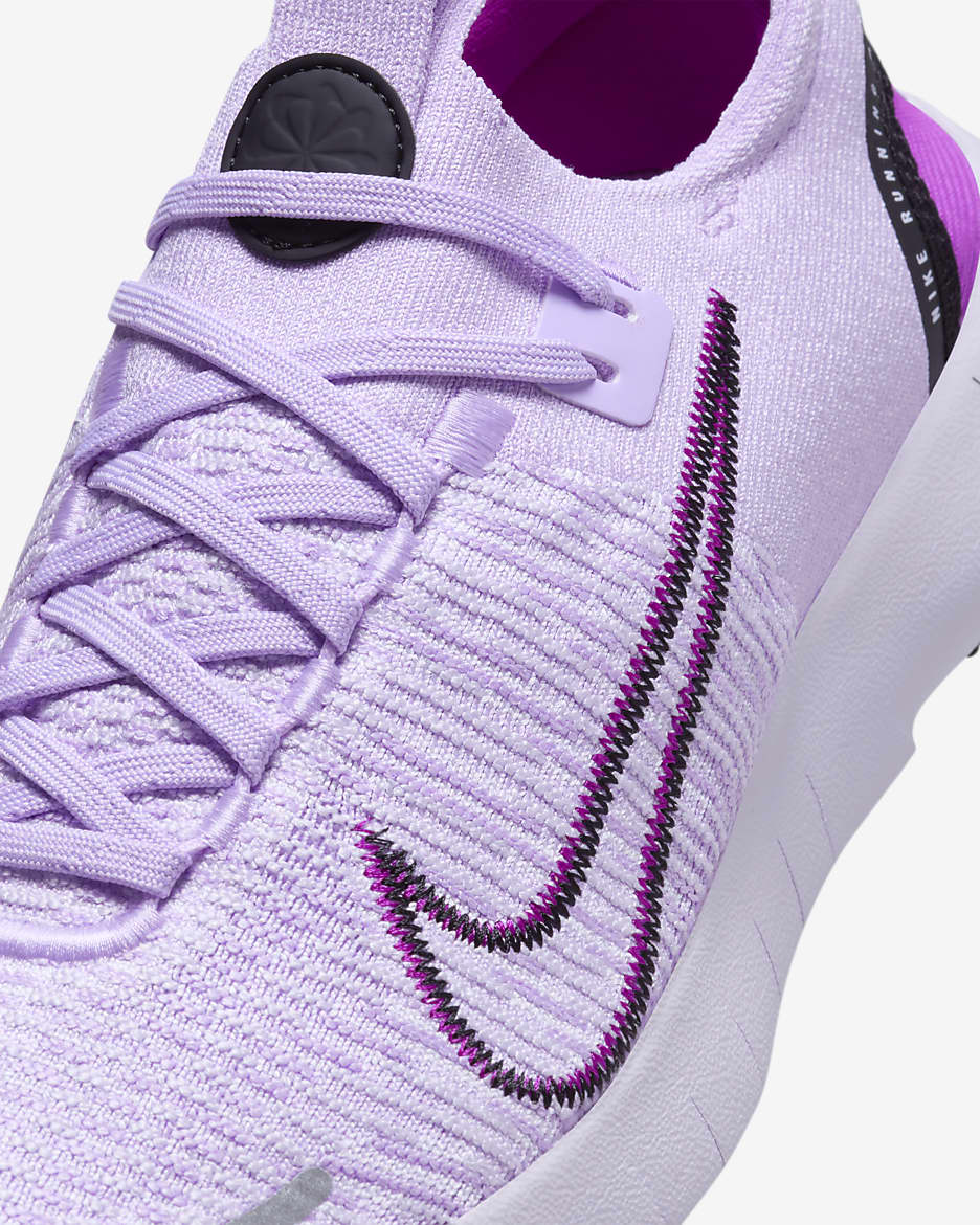 Nike Free RN NN-løbesko til vej til kvinder - Lilac Bloom/Barely Grape/Vivid Purple/sort