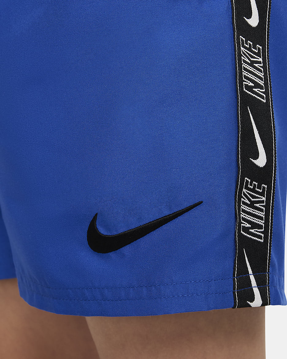 Nike-Volley-badeshorts (10 cm) til større børn (drenge) - Game Royal/sort