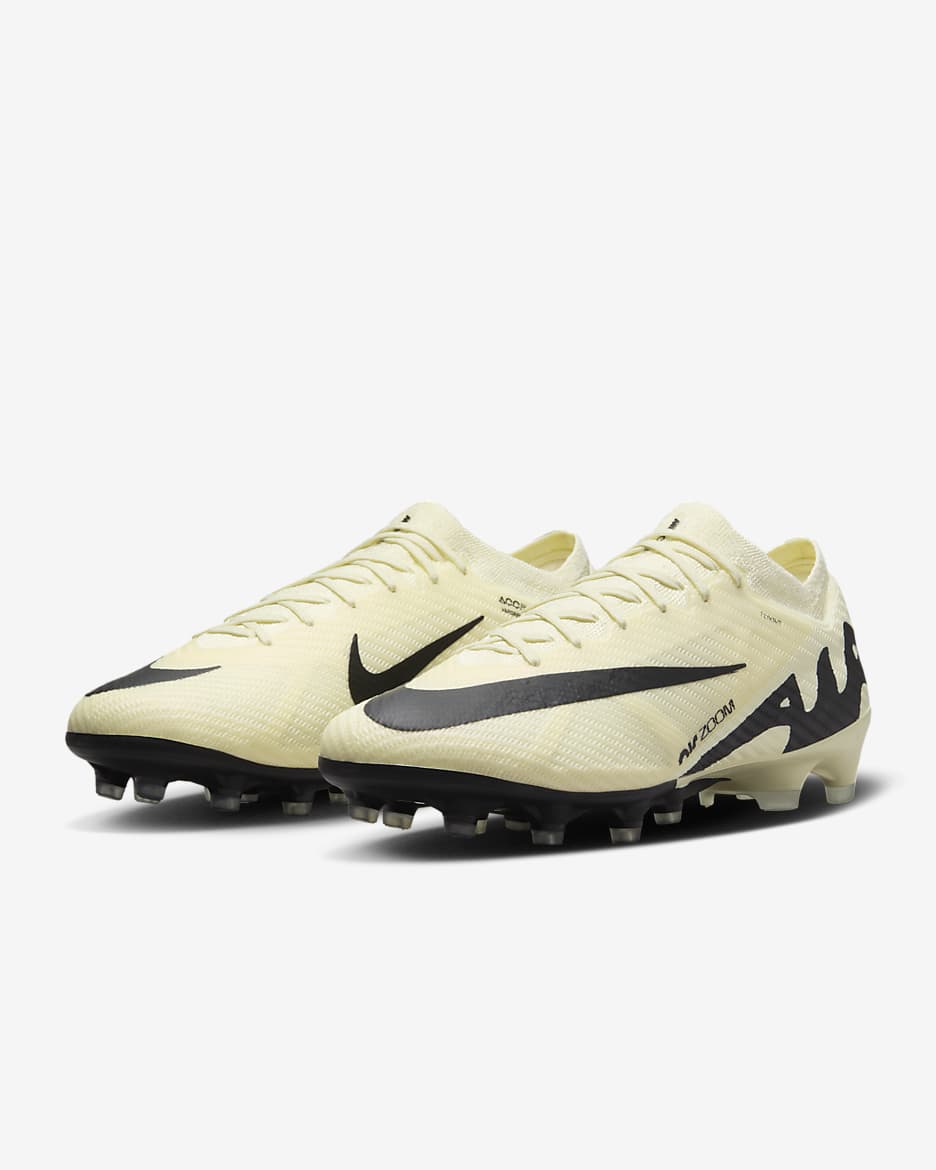 Nike Mercurial Vapor 15 Elite Artificial-Grass Low-Top Soccer Cleats - Lemonade/Black