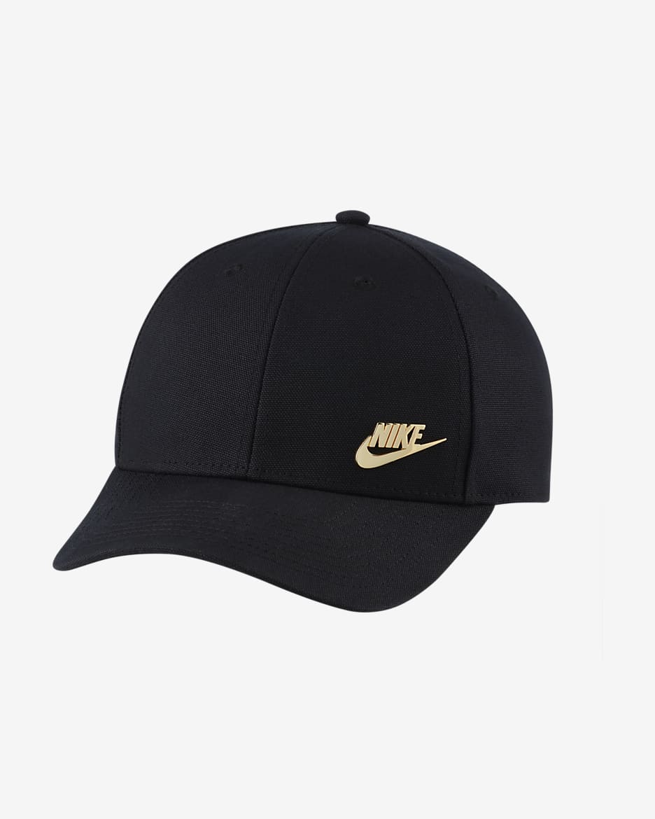 หมวกแก๊ปปรับได้ Nike Sportswear Legacy 91 - ดำ/Metallic Gold
