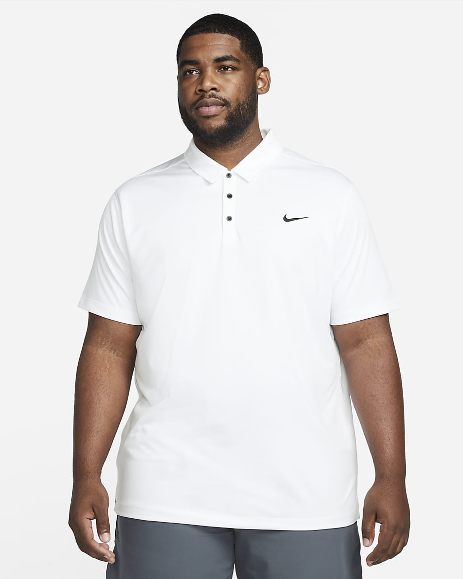 Polo de fútbol para hombre Nike - Blanco/Negro/Negro