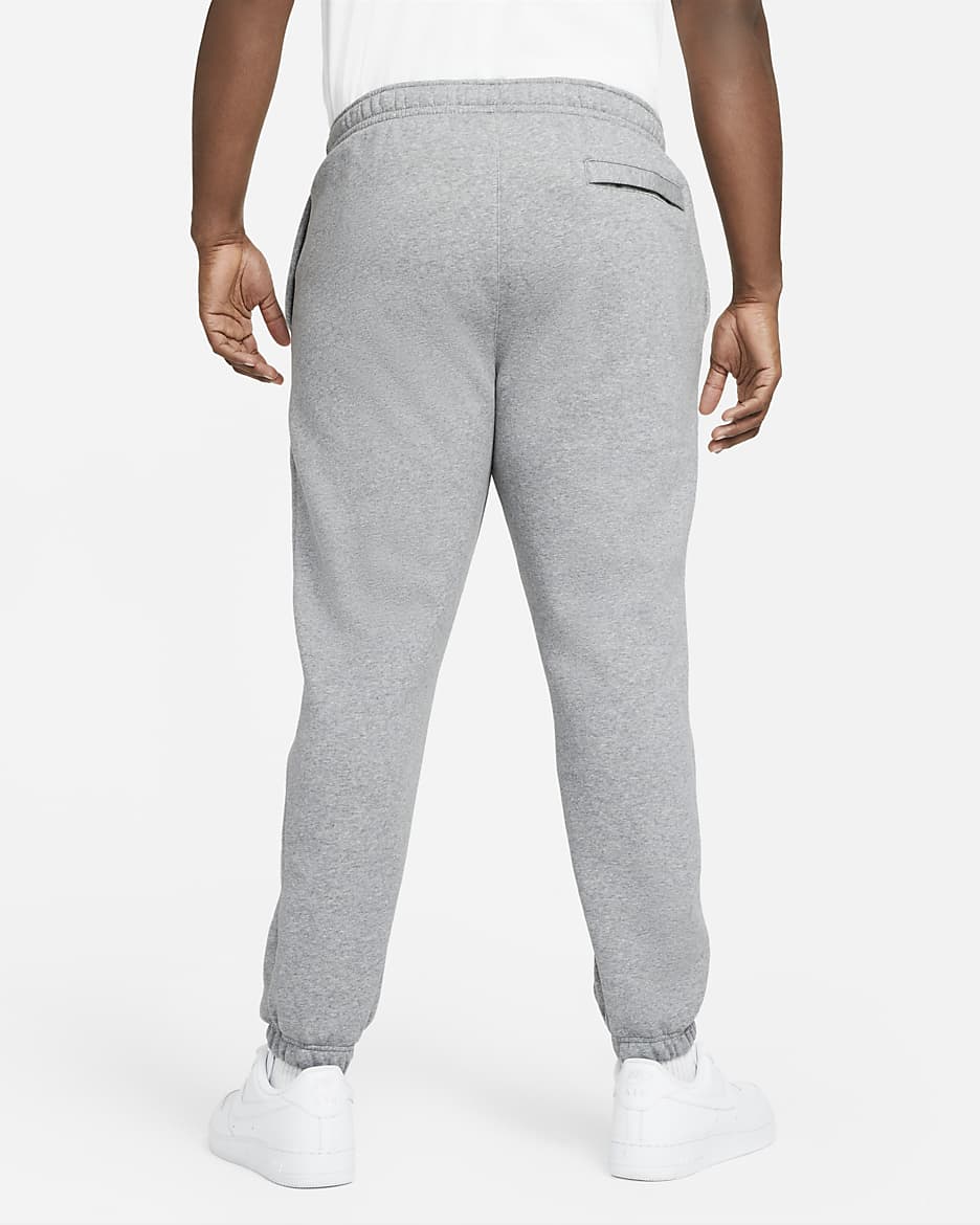 Nike Sportswear Club Fleece-bukser til mænd - Dark Grey Heather/Matte Silver/hvid