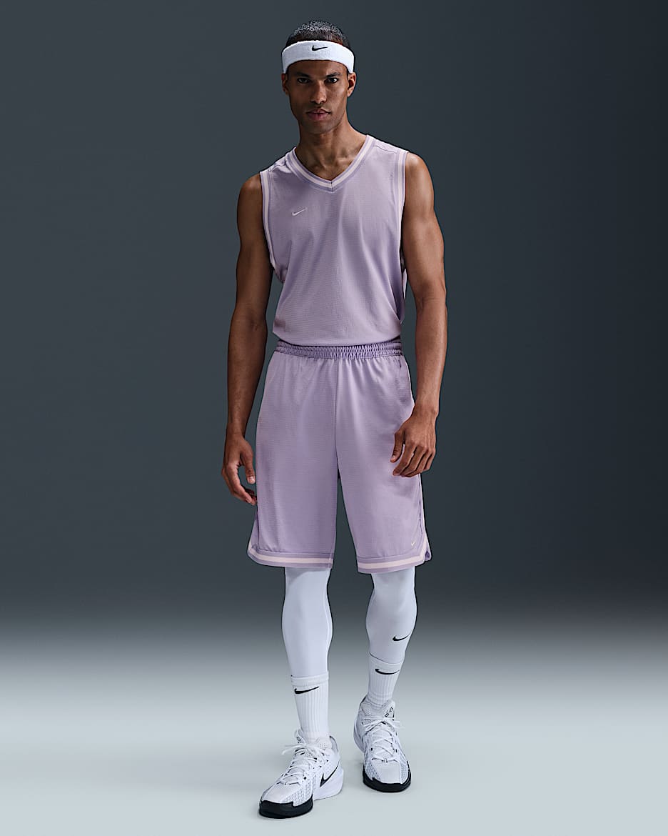 Nike DNA Men's Dri-FIT 10" Basketball Shorts - Hydrangeas/Hydrangeas/Barely Grape