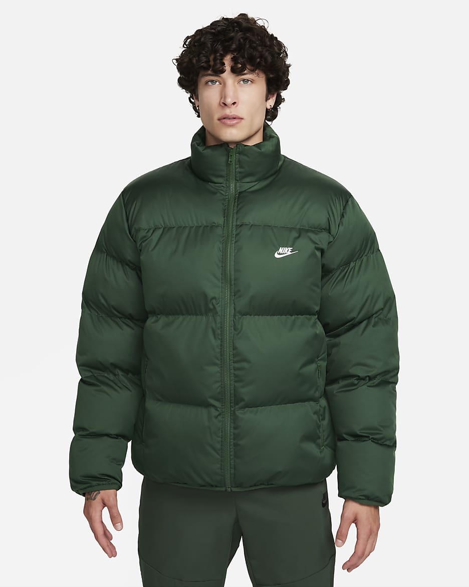 Nike Sportswear Club Men's Puffer Jacket - Fir/White