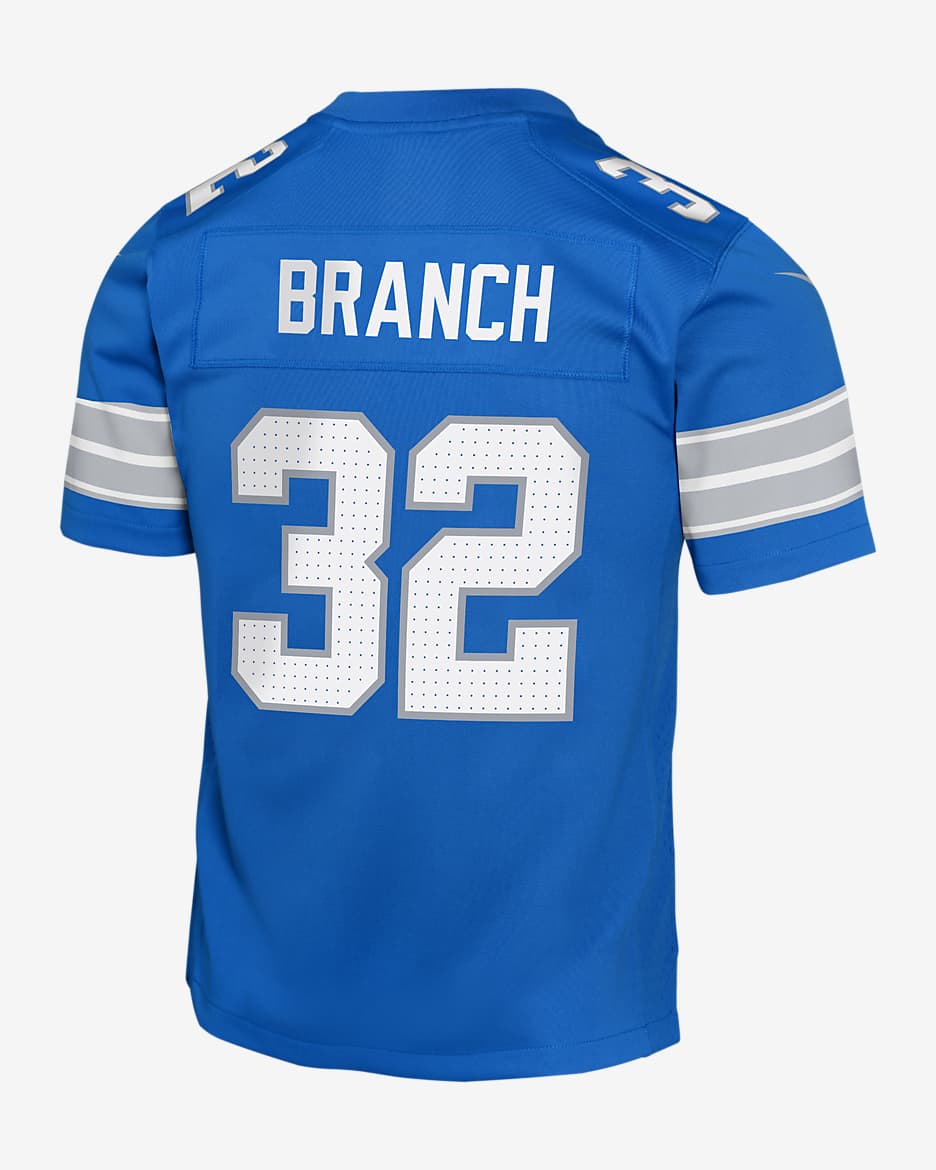 Brian Branch Detroit Lions Big Kids' Nike NFL Game Jersey - Blue