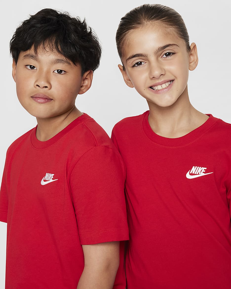 Playera para niños talla grande Nike Sportswear - Rojo universitario