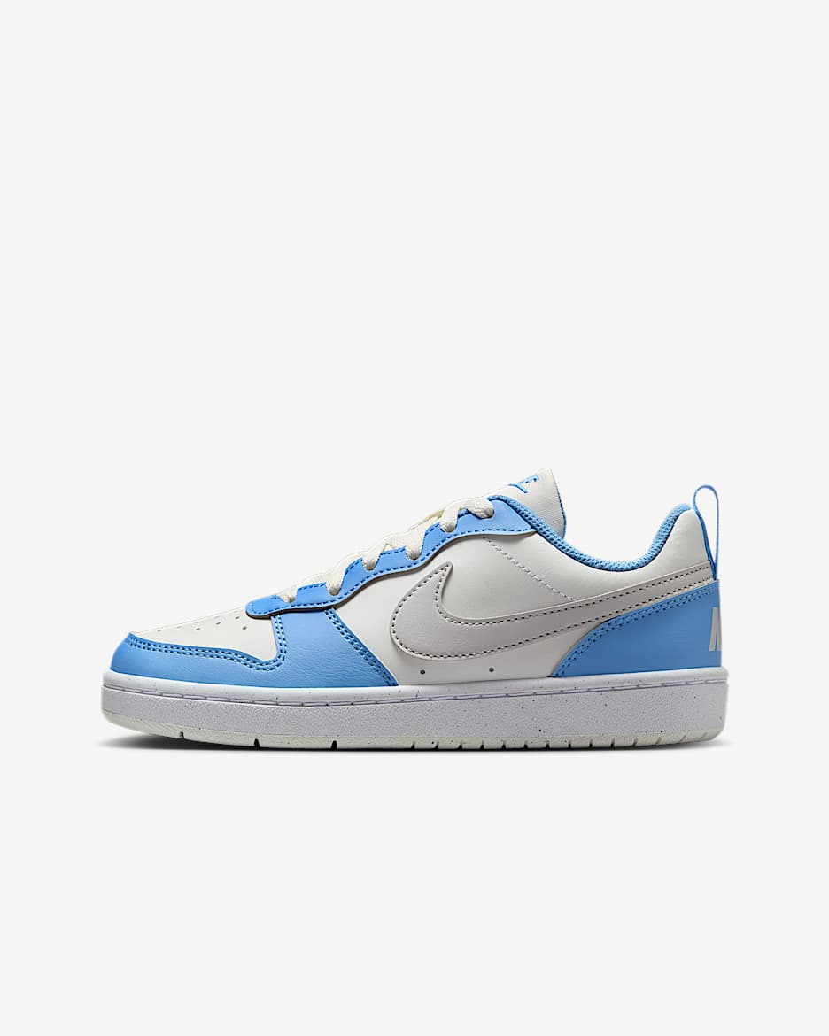 Calzado para niños grandes Nike Court Borough Low Recraft - Blanco cumbre/Cobalto pulso/Blanco/Gris vasto