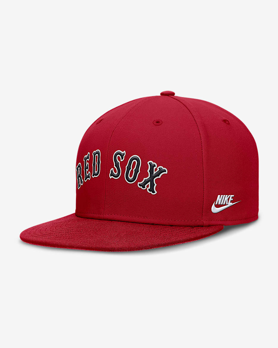 Gorra Nike Dri-FIT de la MLB ajustada para hombre Boston Red Sox Cooperstown True - Rojo